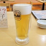 Yokobori Gyouza - 迎えビール