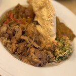 KING LION スリランカレストラン＆バー - スリランカカレープレートシングル　チキン　スモール