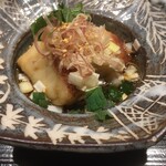 割烹 隆 - スジアラの揚げ出しさんでーす。