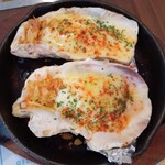 どんどん亭 - 牡蠣マヨチーズ焼(揚げねぎ添え)