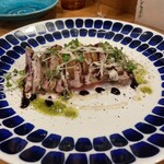 ほ志の - 鴨のコンフィバジルとワインビネガーソース♪