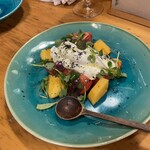 ほ志の - 柿を使ったマスカルポーネのサラダ