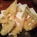 宇奈根 山中 - 野菜3品と海老とお魚