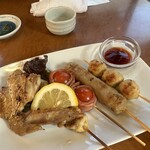 227139212 - 串焼きの五点盛り800円