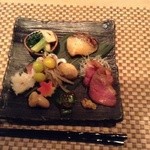 Roppongi SuZuNa - 焼物ー旬の魚西京焼きと合鴨ロース
