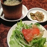 Mei - 【ランチ】メインの料理にスープ、サラダ、小皿つき