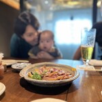 炭火焼き鳥 鶏尽 花れ - 大和肉鶏ももたたき＠予約推奨のももたたき。オス、メスでも味が違うとか？