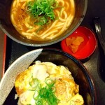 Jounetsu Udon Sanshuu - カツ丼セット　カレーうどん変更　１３００円