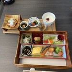 生簀割烹　海幸 - エクシブの和食の朝食。子供いるとブッフェが多い