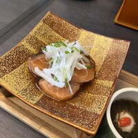 生簀割烹　海幸 - サーモンの漬け