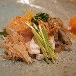 鮨 おさむ - 下関のトラフグ刺しと皮。