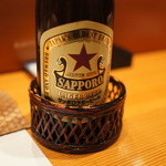 鮨 おさむ - 珍しい赤星ラガー。