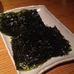 お通しの韓国のり