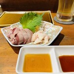 Eto Kodo Ri Kurawanka - レバ刺し、珍味鶏のえんがわ