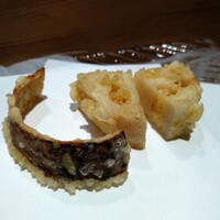 天麩羅 安藤 - 蓮根は皮が最高でした