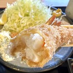 Tonkatsu Tonta - エビフライ断面