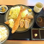 Tonkatsu Tonta - ヒレ＆エビフライ定食@2580