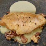 エスパイ クック コウベ - のどぐろのキャベツソース。