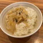 やよい軒 - 漬物茶漬け