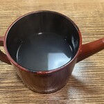 朝日山 - 蕎麦湯