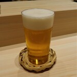 KIWAMI - 生ビール　800円＋サービス料10％