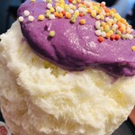 こひる庵 - ぶぶあられとむらさき芋の鮮やかさが華やかでステキ♡