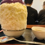 こひる庵 - むらさきの芋　この高さ毎回立派！！　黒みつみたもつくよ！