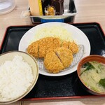 とんかつ 坂井精肉店 - ランチ　ロースとヒレカツ定食