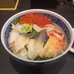 根室花まる - 11/23　ホッキ２・タラバふんどし・ツブ・イクラ・イカ・タコ・ヅケマグロ　ご飯大盛り