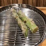 てんぷら 下村 - アスパラガス