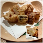 寿司割烹 和蔵 - 天麩羅盛り合わせ　海老真薯WAKE UP