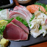 魚屋の寿司　東信 - おまかせ刺身5点盛1680円