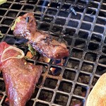 ダルマ焼肉 - カルビ焦がしちゃった。