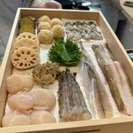 天婦羅 桂 いし坂 - 本日の天ぷら素材