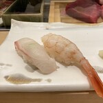 Tsukiji Sushi Sei - 鯛　海老