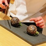 温石 - 炭火で丸焼きした蕪