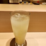 Kagurasaka Sushi Kimoto - ヘベスサワー 炭酸割り900円