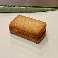 天ぷら はせ川 - 海老すり身のサンドウィッチ揚げ