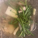 追分温泉 - セリ鍋根がうまい