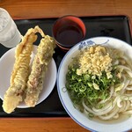 手打麺や 大島 - かけうどんと天ぷら