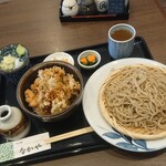 Sobadokoro Nakaya - かき揚げランチ 1100円