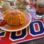 ユーケー ワイルドキャッツ - ③フジヤマライス(オリジナルピラフにカントリースープがかかってます。)