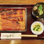 うなぎの豊川 - うな重+きも吸い、パカ！