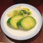 うなぎの豊川 - 香の物、アップ！