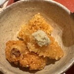 麦と麺助 - 生姜をのせたおこげ