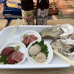 築地 斉藤水産 - ビール２本とこの刺身で3,700円です