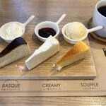 カフェ ワンダー - チーズケーキフライト