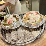 蓬左茶寮 - カニ味噌も焼き焼き