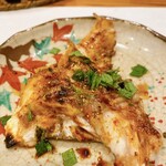 蕎麦割烹  倉田 - 豊後水道産トラ河豚の塩焼き