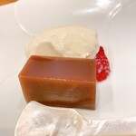 蕎麦割烹  倉田 - 酒粕の自家製アイスクリーム & 水羊羹 ＆ 苺